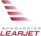 Bombardier Learjet logo, a manufacturer carried by Mid-State Aerospace Inc.